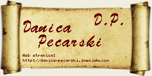 Danica Pecarski vizit kartica